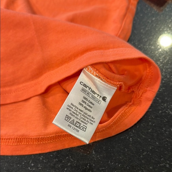Carhartt Kids 2/3T Orange T-Shirt and Cream Hoodie Set - Picture 11 of 11